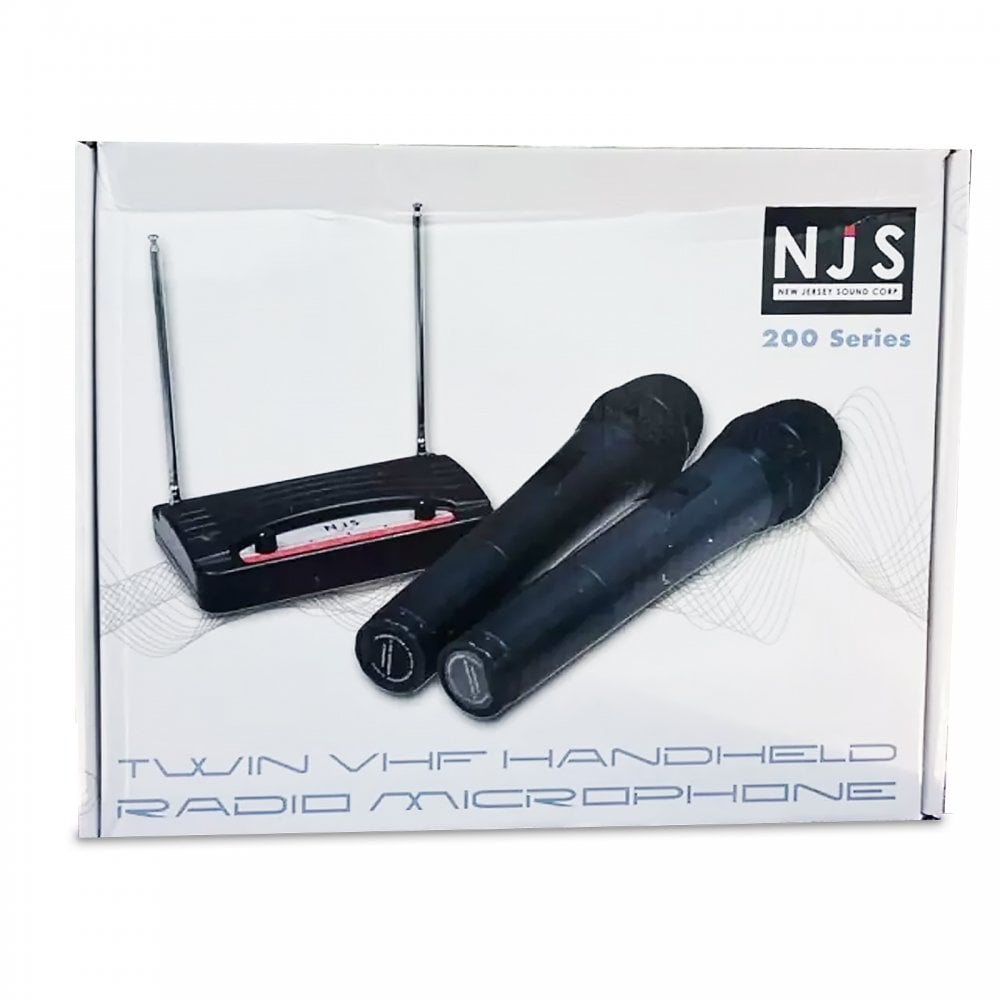 NJS240 VHF Wireless Radio Microphone System 173.8 / 174.5