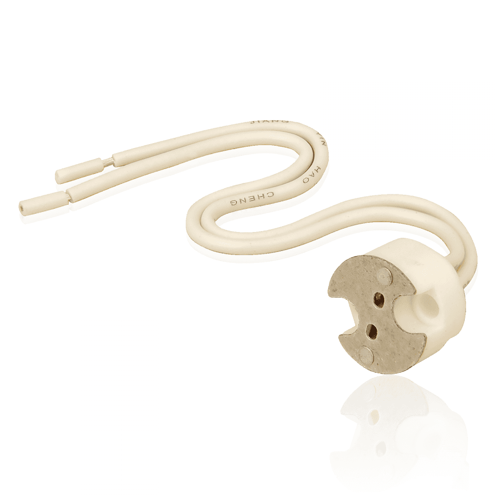 G6.35 GX5.3 Bi Pin Ceramic Halogen Lamp Holder