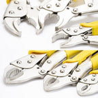 3 piece Lock Pliers Set 125mm 170mm and 250mm Jaw Versions
