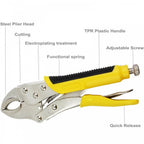 3 piece Lock Pliers Set 125mm 170mm and 250mm Jaw Versions