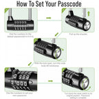 5 Digit Combination Cylinder Padlock Zinc Alloy Lock