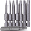 Chrome Vanadium T8-T40 8pc Star Bit Set for 1/4" Hex Drives
