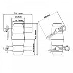 Standard Conical with Pins and R Clips 5002