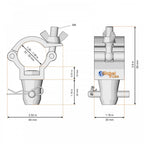 Half Coupler With Half Conical Insert Silver 32-35