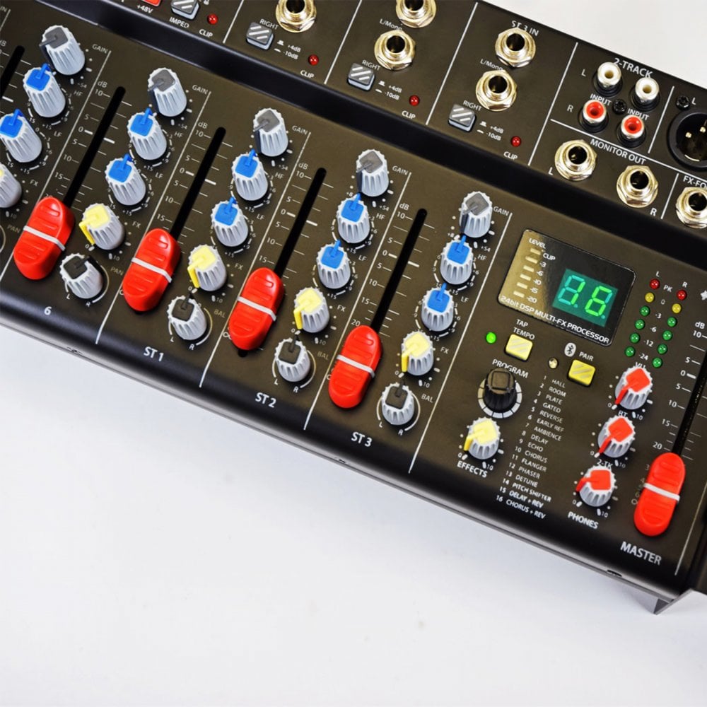 CSR-63 19 inch Rack Mountable Mixer 9 Channel with Effects