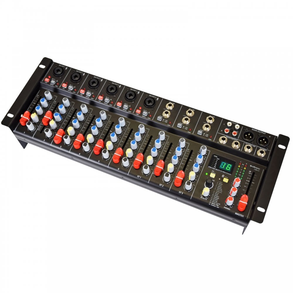 CSR-63 19 inch Rack Mountable Mixer 9 Channel with Effects