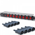 PC-08 Power Panel 8 Switch Control IEC Connection 10A Per Channel