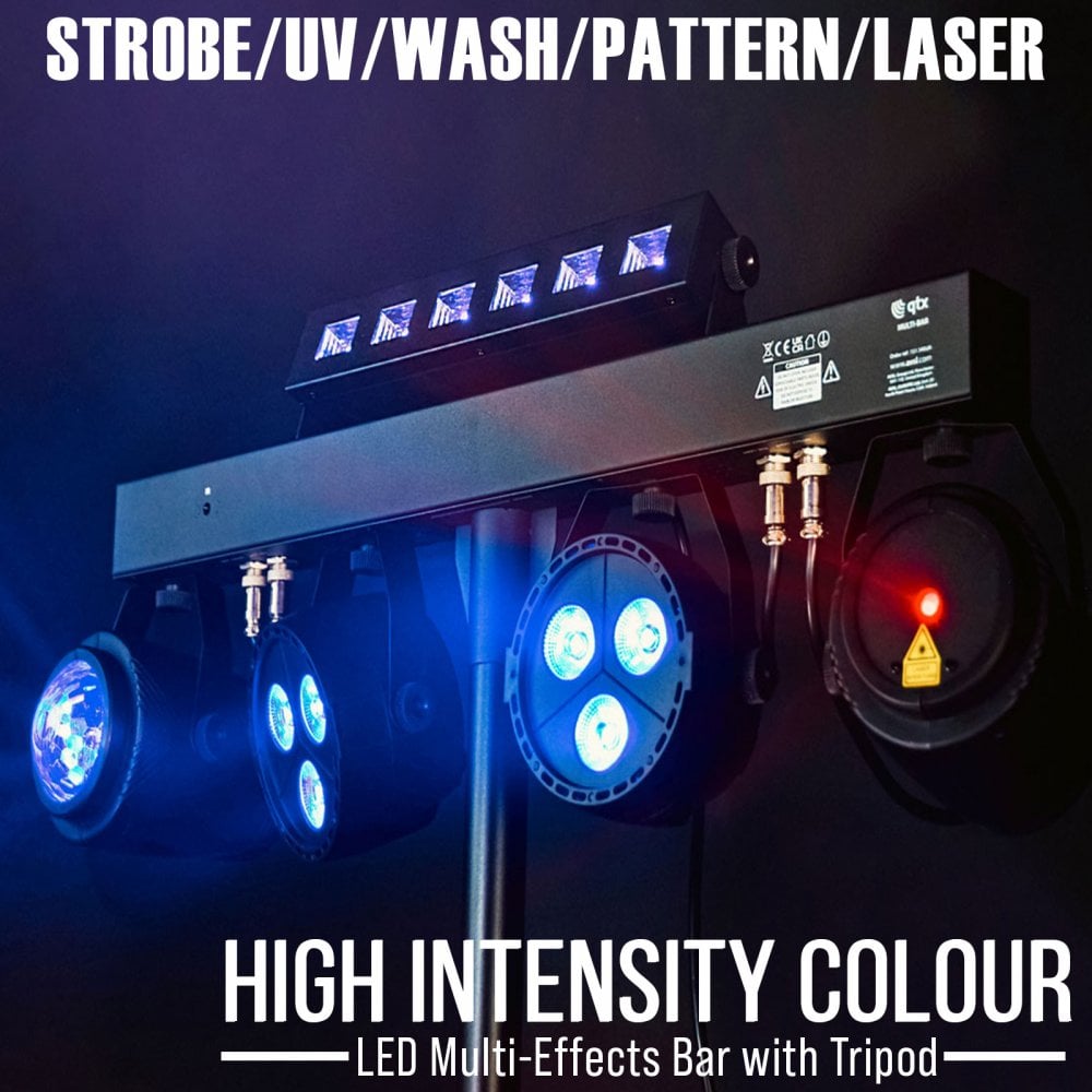 Multi-Bar LED Multi-Effects Bar with Tripod and Cases