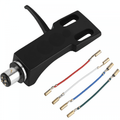Standard Headshell For Most DJ Turntables 4 Pin Twist lock inc Leads