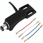 Standard Headshell For Most DJ Turntables 4 Pin Twist lock inc Leads