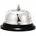 Desk Concierge Bell Chrome Service Ring
