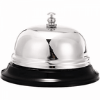 Desk Concierge Bell Chrome Service Ring