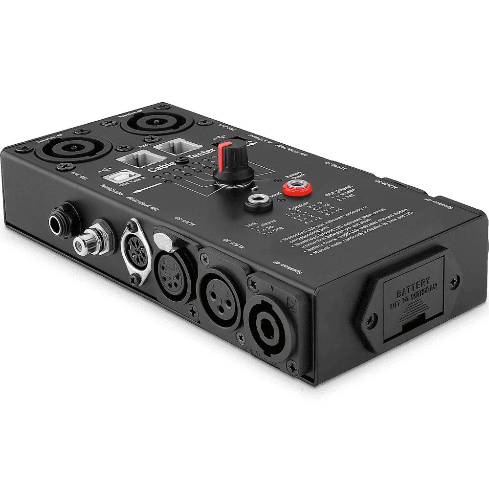 Universal Audio, USB, RJ45, XLR Microphone, Speaker Cable Tester