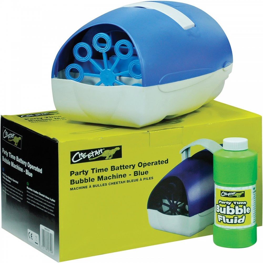 Blue Party Bubble Battery Machine Including Fluid