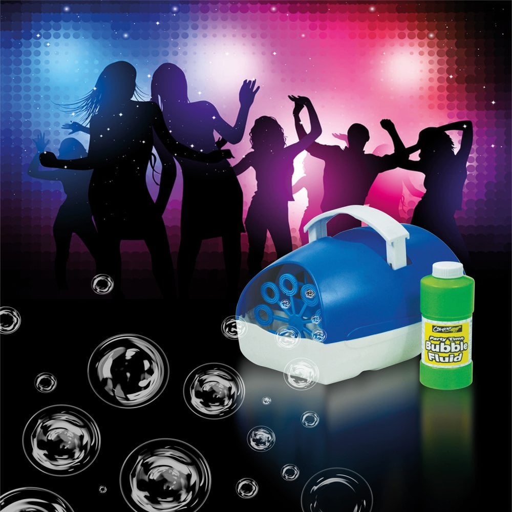 Blue Party Bubble Battery Machine Including Fluid