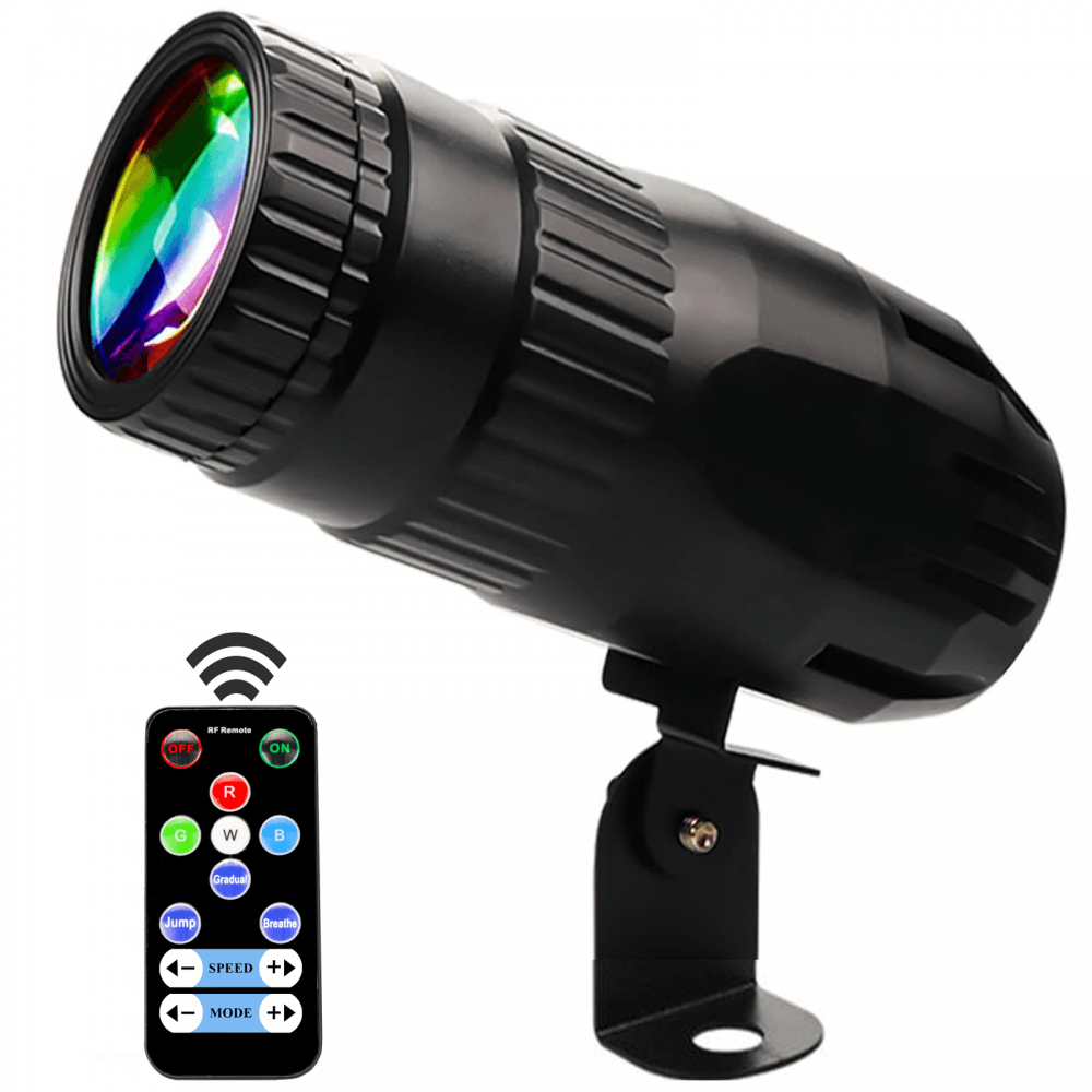 10W LED RGBW Spot Light Pinspot inc Remote