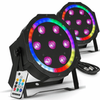 Twin Pack Eclipse Par Quad Colour LED RGBW SMD Flood Light