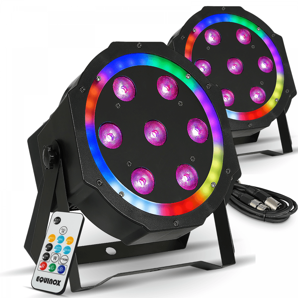 Twin Pack Eclipse Par Quad Colour LED RGBW SMD Flood Light