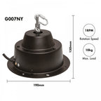 Heavy Duty Mirror Ball Motor For Up To 50" Balls 10Kg Max Load