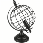Retro-style Globe Shaped Cage Table Lamp