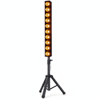 Stage Blinder Bar 10x12W Amber COB LED Inc Stand