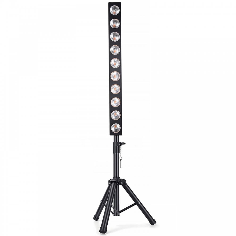 Stage Blinder Bar 10x12W Amber COB LED Inc Stand