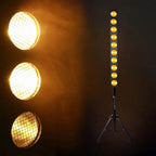 Stage Blinder Bar 10x12W Amber COB LED Inc Stand