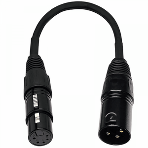 5-Pin Female to 3-Pin Male Adaptor DMX Converter