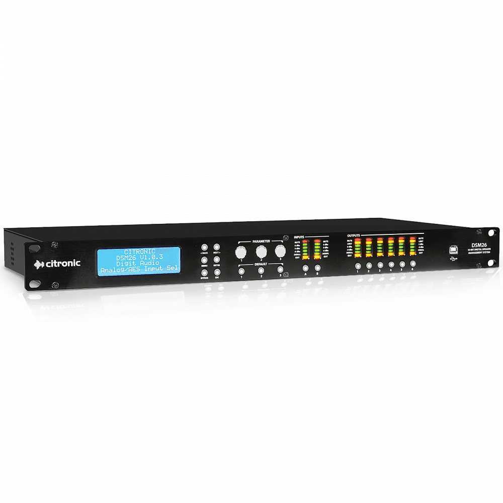 DSM 26 Digital Loudspeaker Management Processor  2 in  6 out