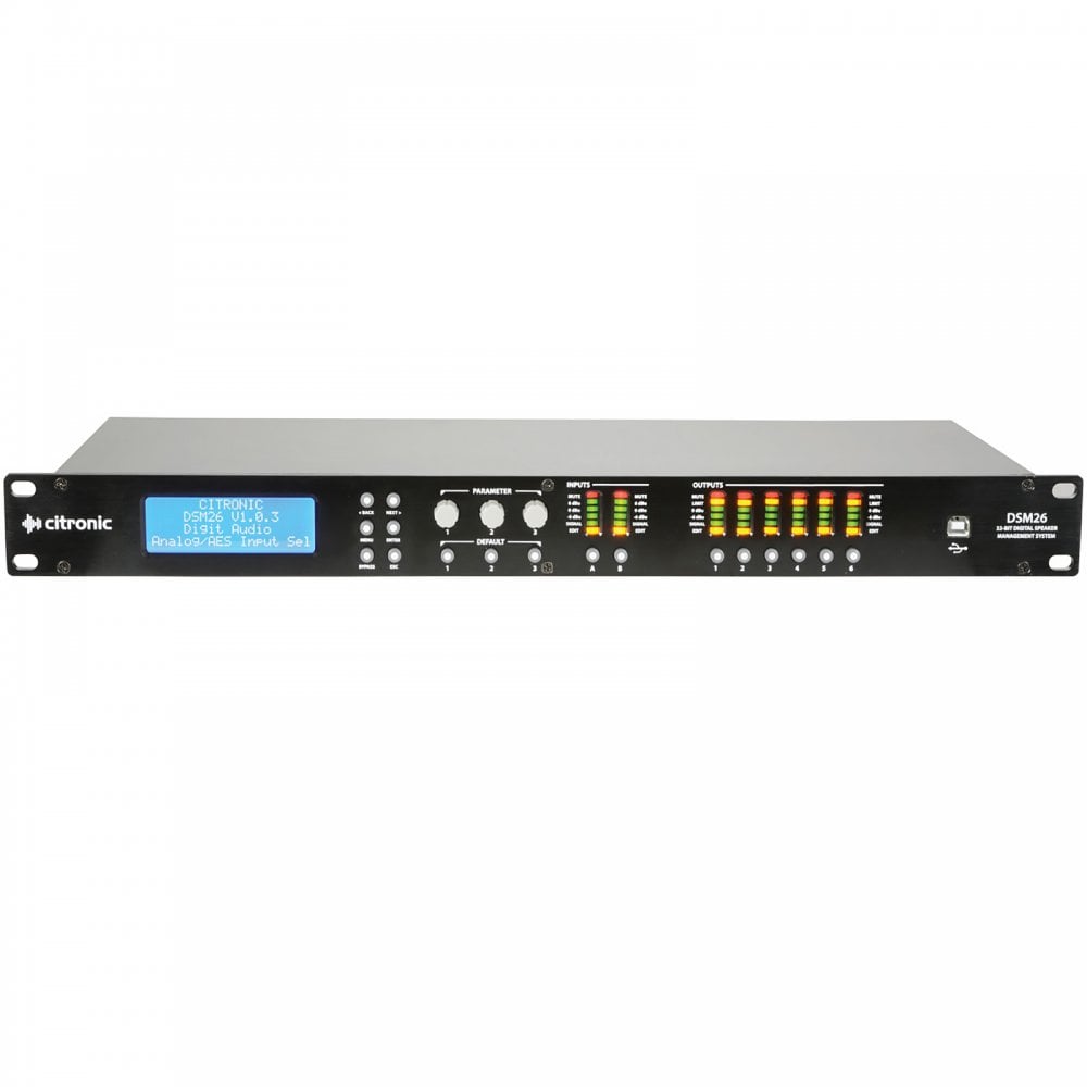 DSM 26 Digital Loudspeaker Management Processor  2 in  6 out