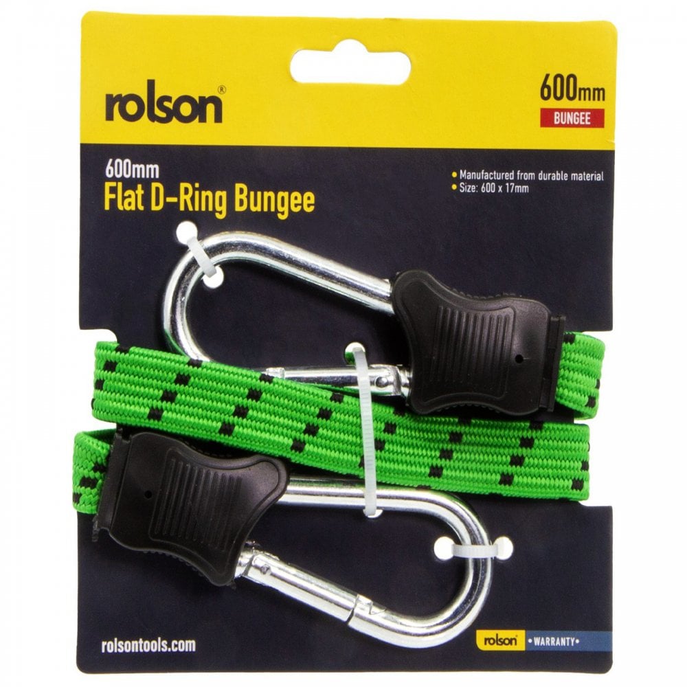 Set Of 2 Flat Heavy Duty Bungee Cord 24 Inch 600mm Straps