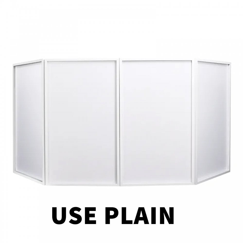 Foldable DJ Event Screen Inc Transport Case