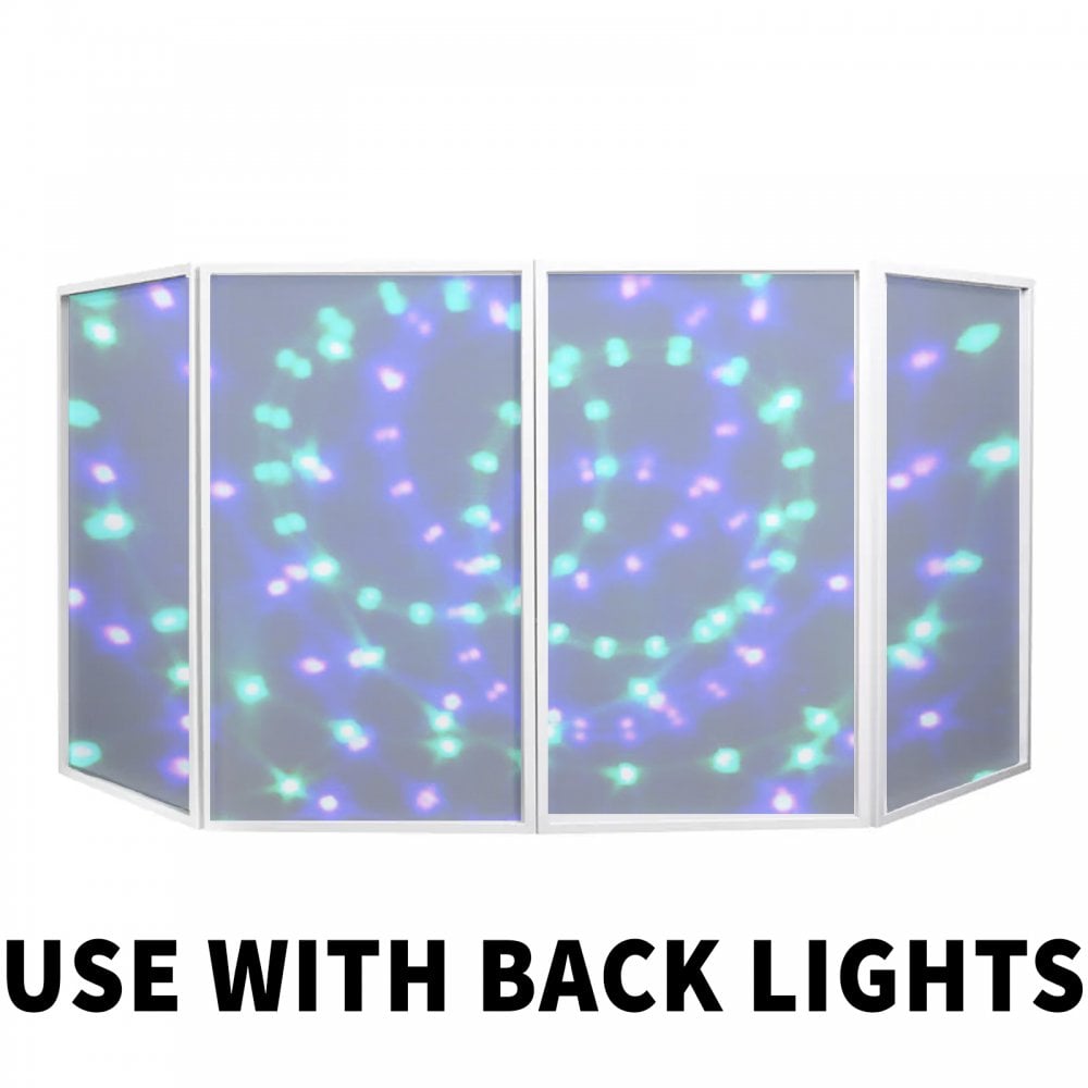 Foldable DJ Event Screen Inc Transport Case