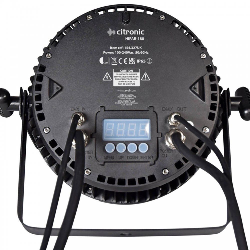 180W Weatherproof Par Can Light RGBWA with UV