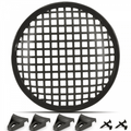 Speaker Gill 8 Inch Black Metal Mesh Grille inc Clamps and Screws