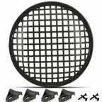 Speaker Gill 8 Inch Black Metal Mesh Grille inc Clamps and Screws