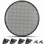 Speaker Gill 12 Inch Black Metal Mesh Grille inc Clamps and Screws