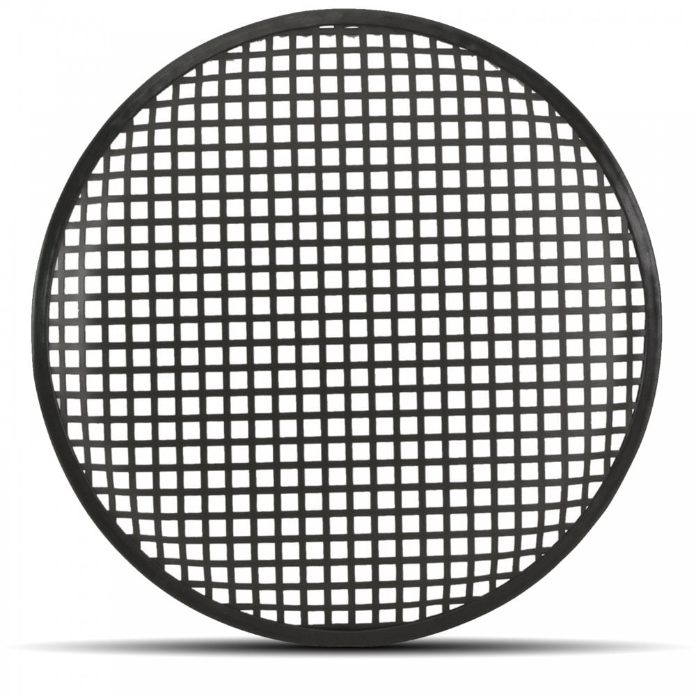 2 x Speaker Gill 12 Inch Black Metal Mesh Grille inc Clamps and Fixings