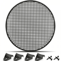 Speaker Gill 15 Inch Black Metal Mesh Grille inc Clamps and Screws