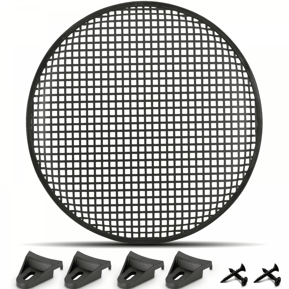 Speaker Gill 15 Inch Black Metal Mesh Grille inc Clamps and Screws