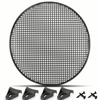 Speaker Gill 18 Inch Black Metal Mesh Grille inc Clamps and Screws