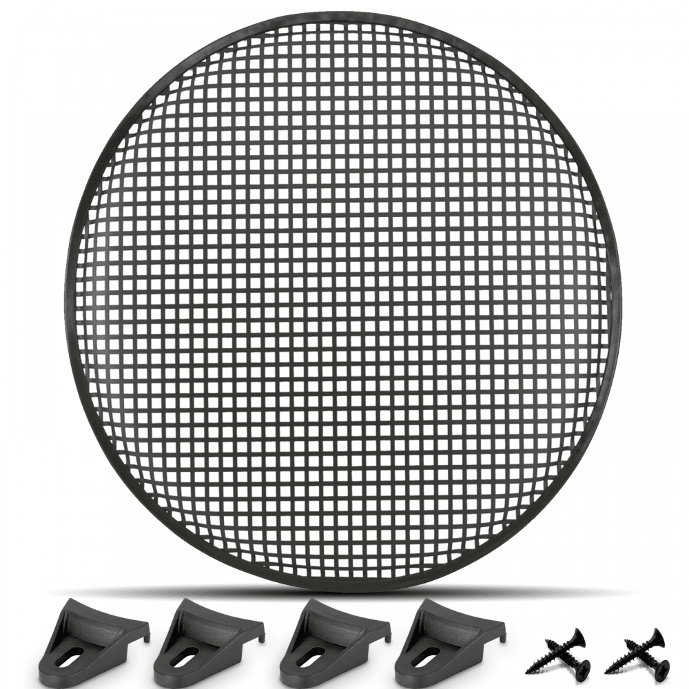 Speaker Gill 18 Inch Black Metal Mesh Grille inc Clamps and Screws