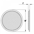 Speaker Gill 18 Inch Black Metal Mesh Grille inc Clamps and Screws