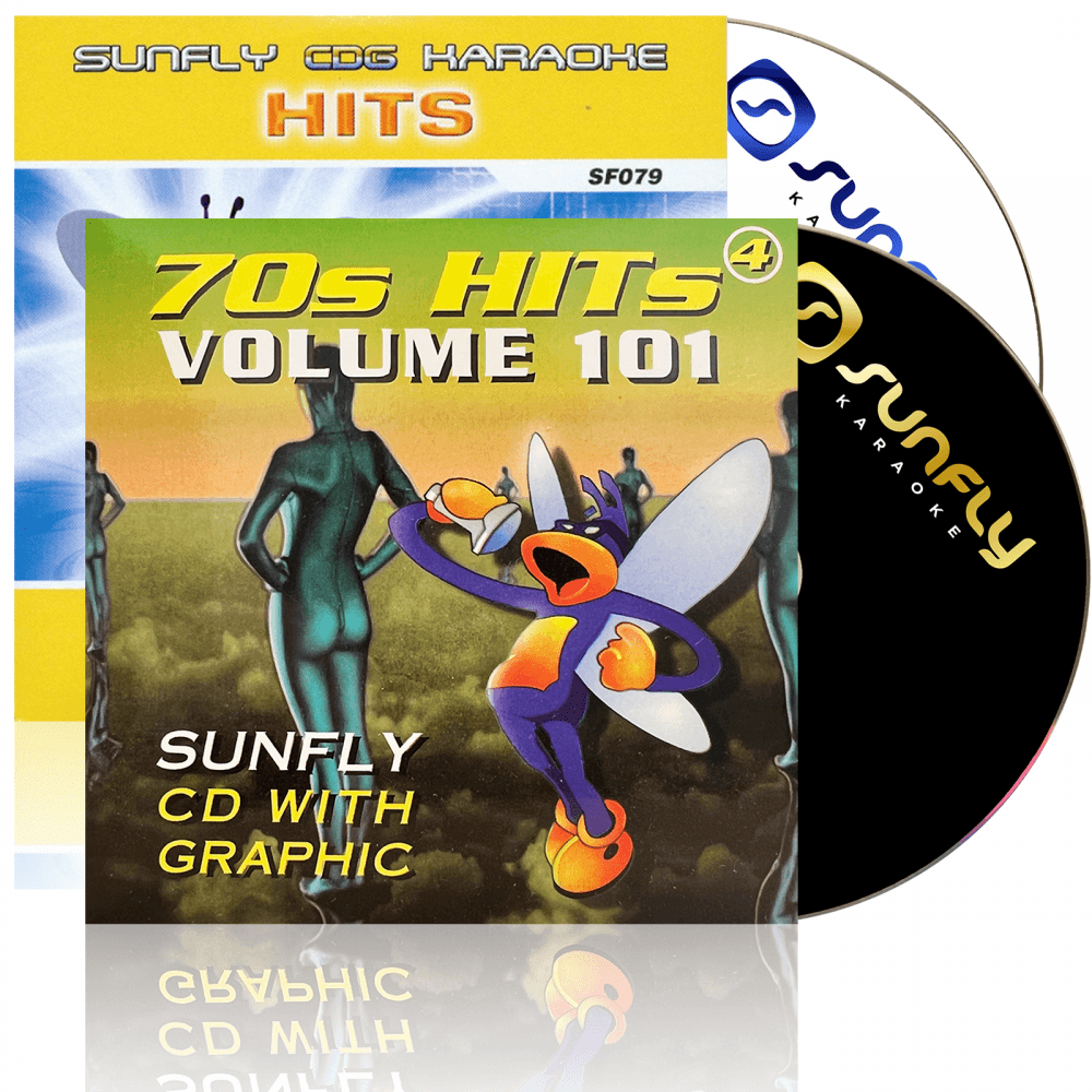 Karaoke CDG CD - HITS Volume 79 and 101 CD+G Disc 70s Double