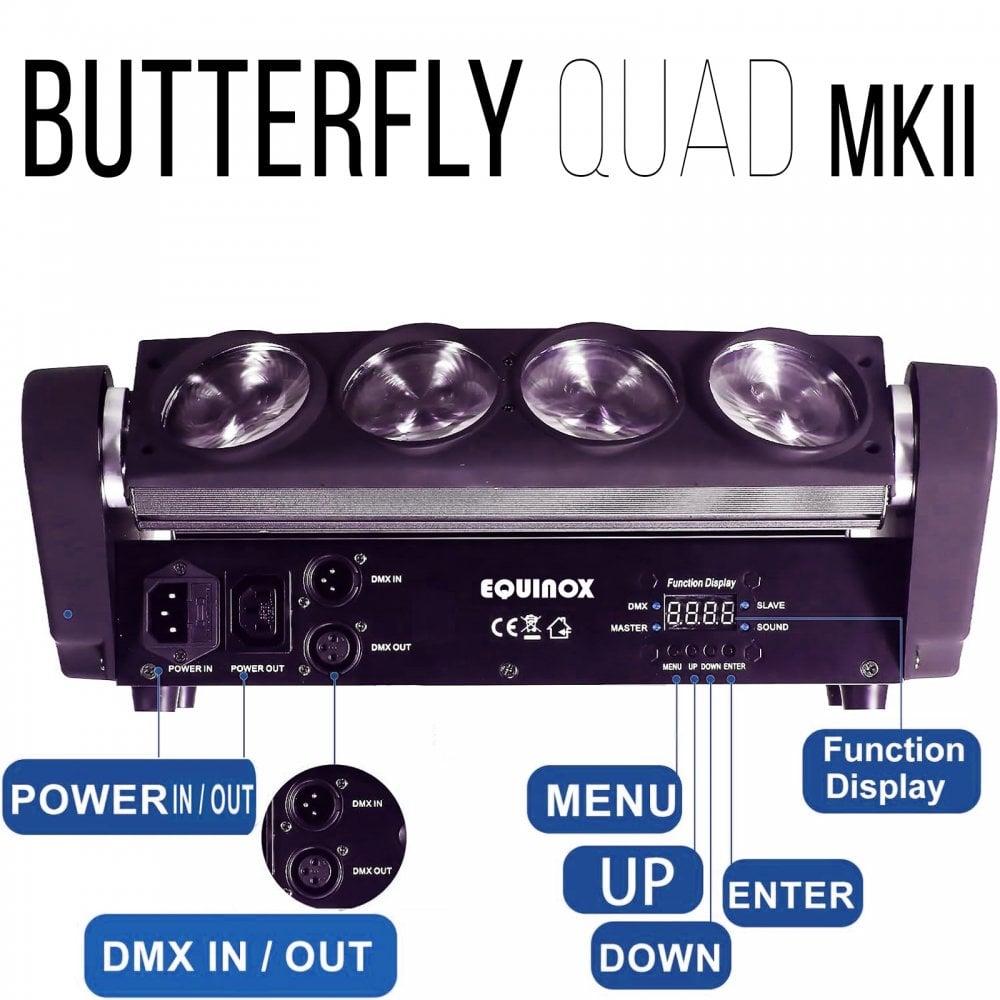 Butterfly Twin Pack Quad MKII Sweeper Beam Lighting Effect