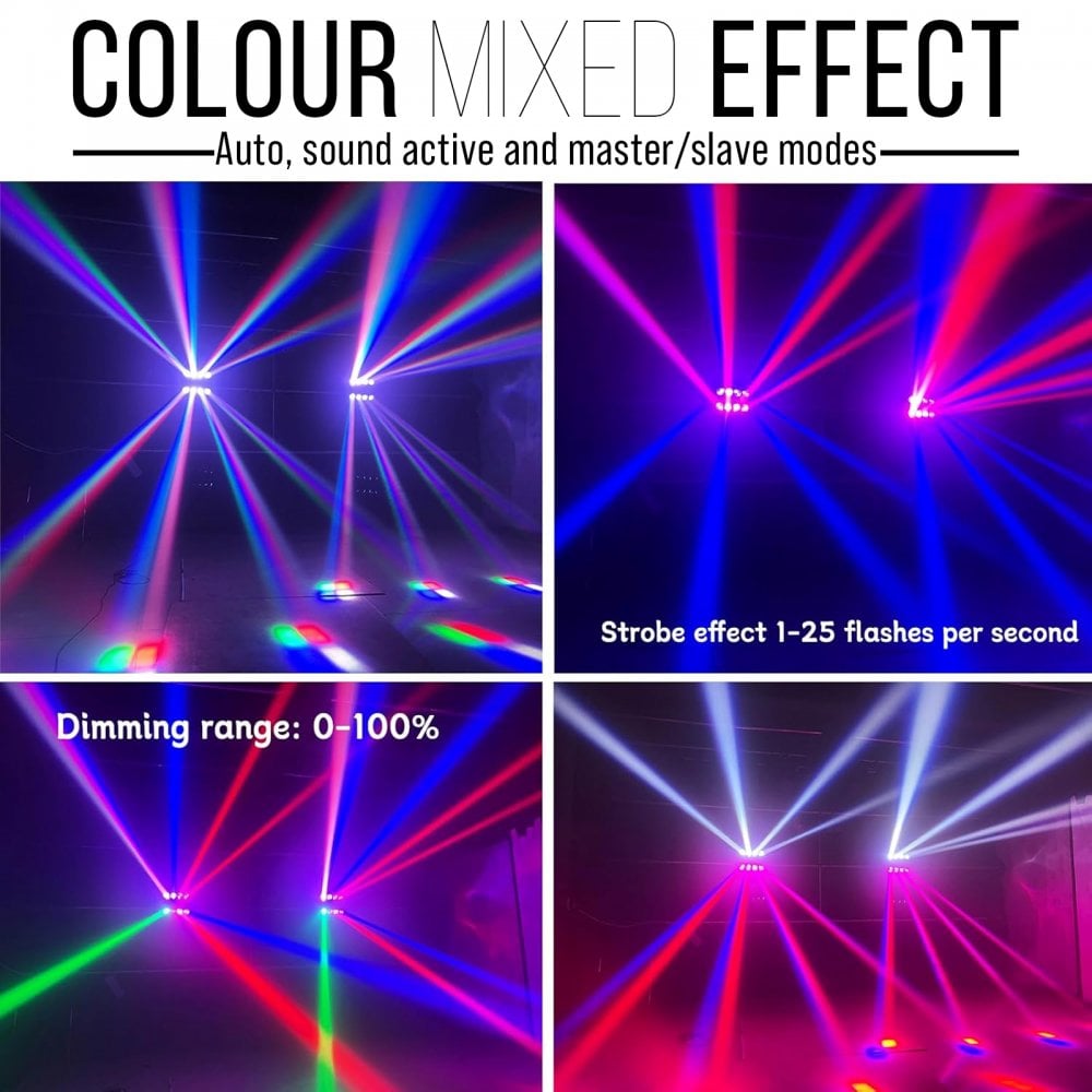 Butterfly Quad MKII Sweeper Beam Lighting Effect
