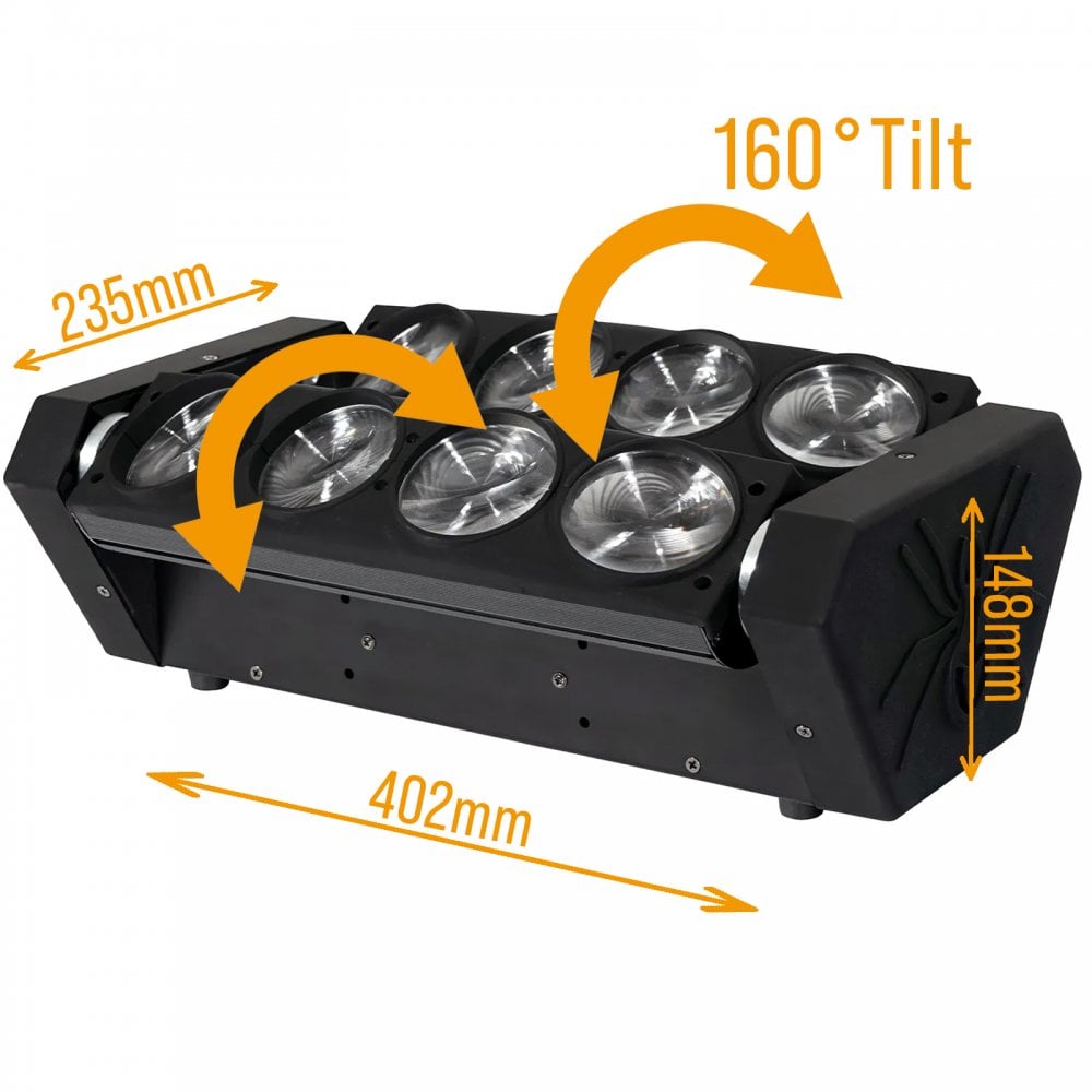 Butterfly Quad MKII Sweeper Beam Lighting Effect