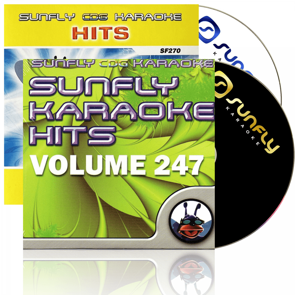 Karaoke CDG CD - HITS Volume 247 and 270 CD+G Disc