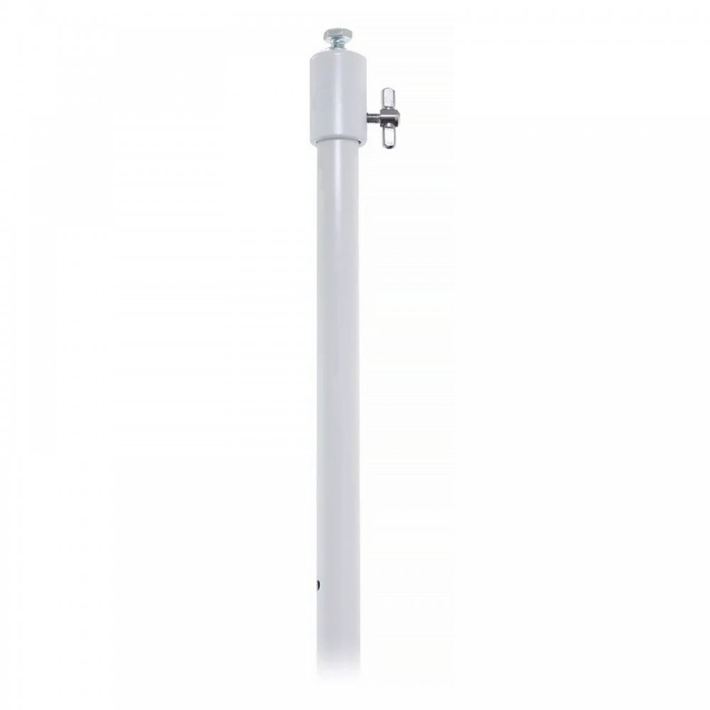 DJ Booth White Lighting Pole with Spigots and Transport Bag