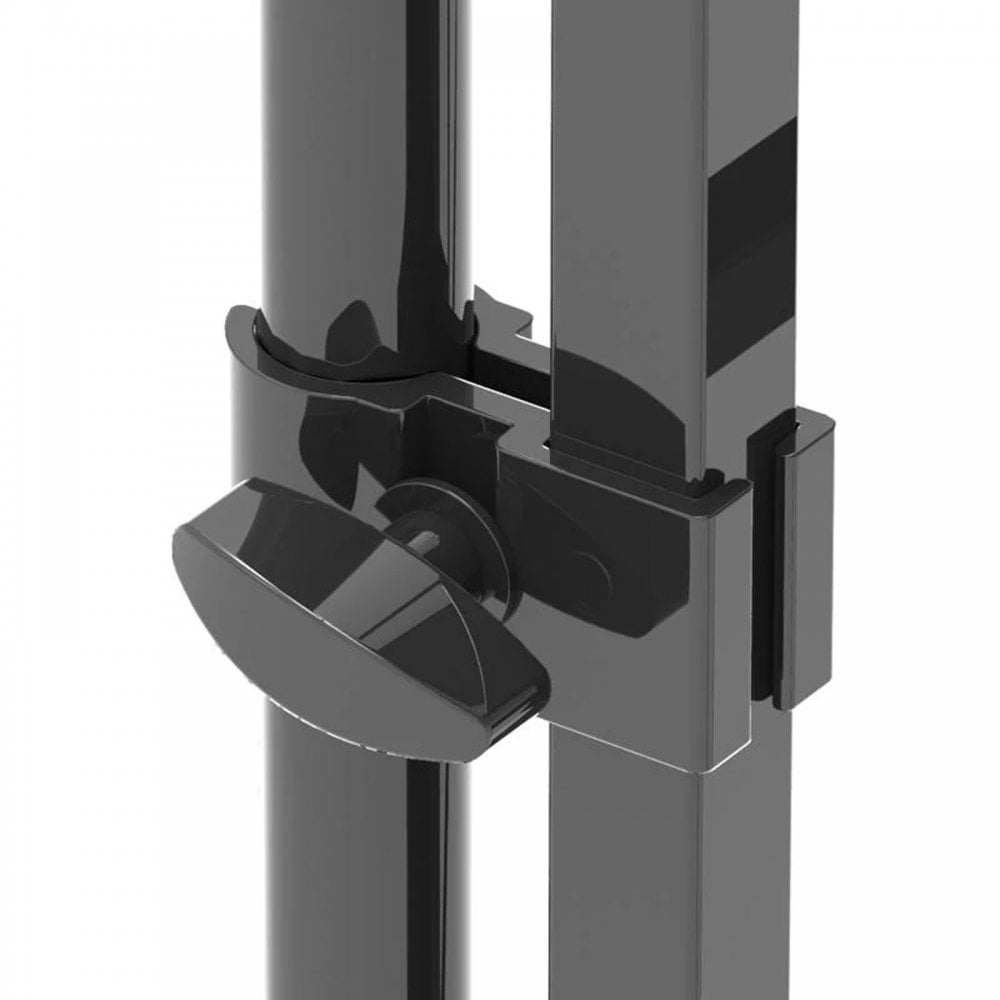 DJ Booth Black Lighting Pole with Spigots and Transport Bag